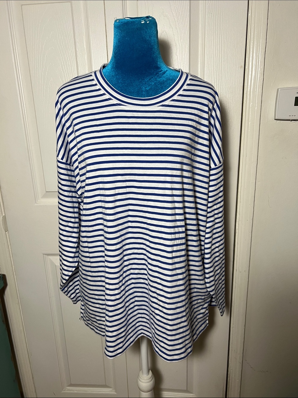 AYR Striped Pina Cotton Long Sleeved T Shirt Women’s XL